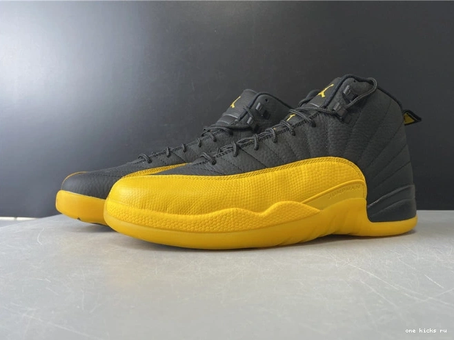 Chep Onekick Jordan University 130690-070 Retro 12 Black Air Gold 0819